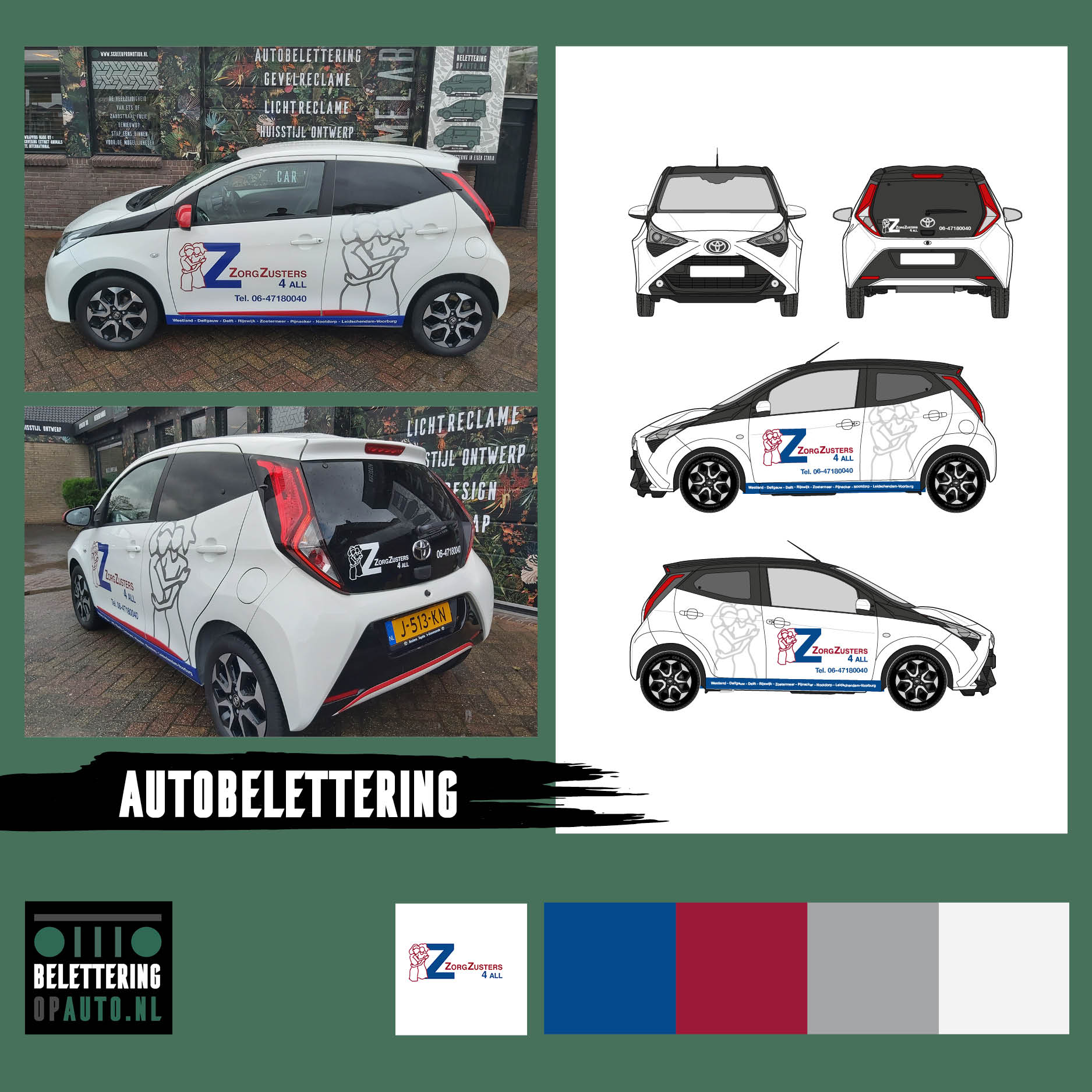 Zorg Zusters - beletteringopauto