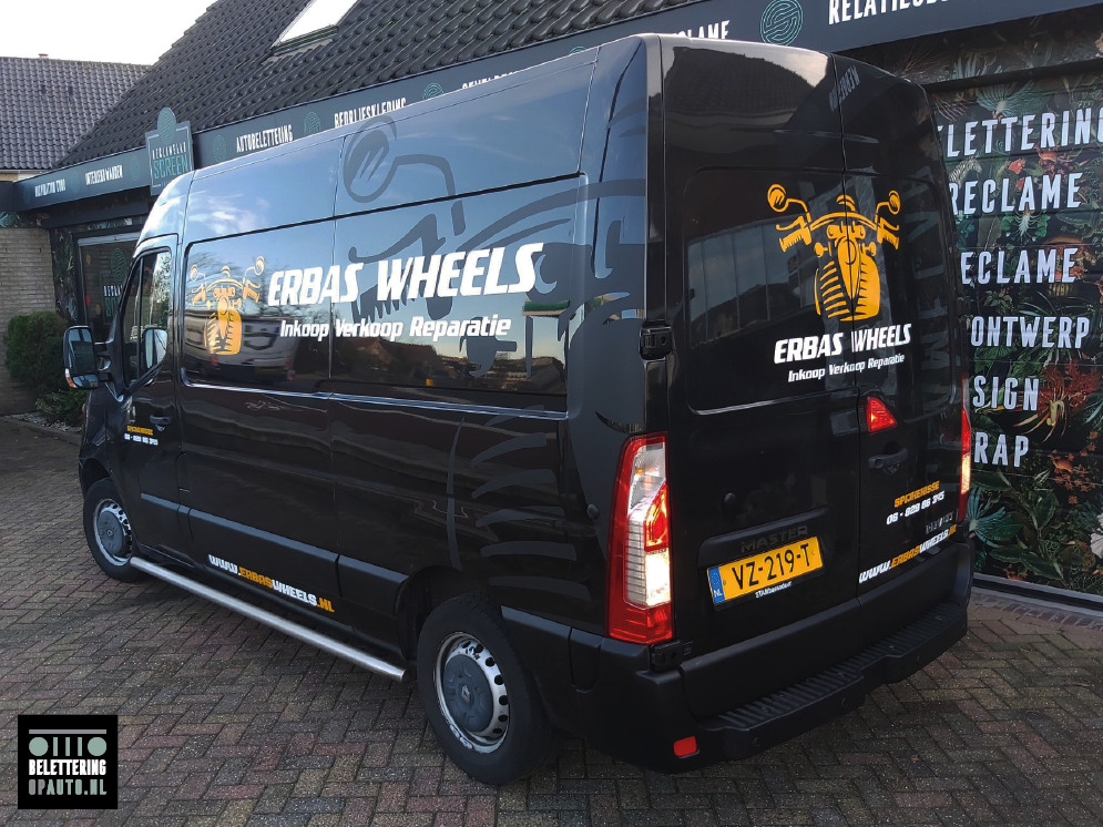 Erbas Wheels autobelettering