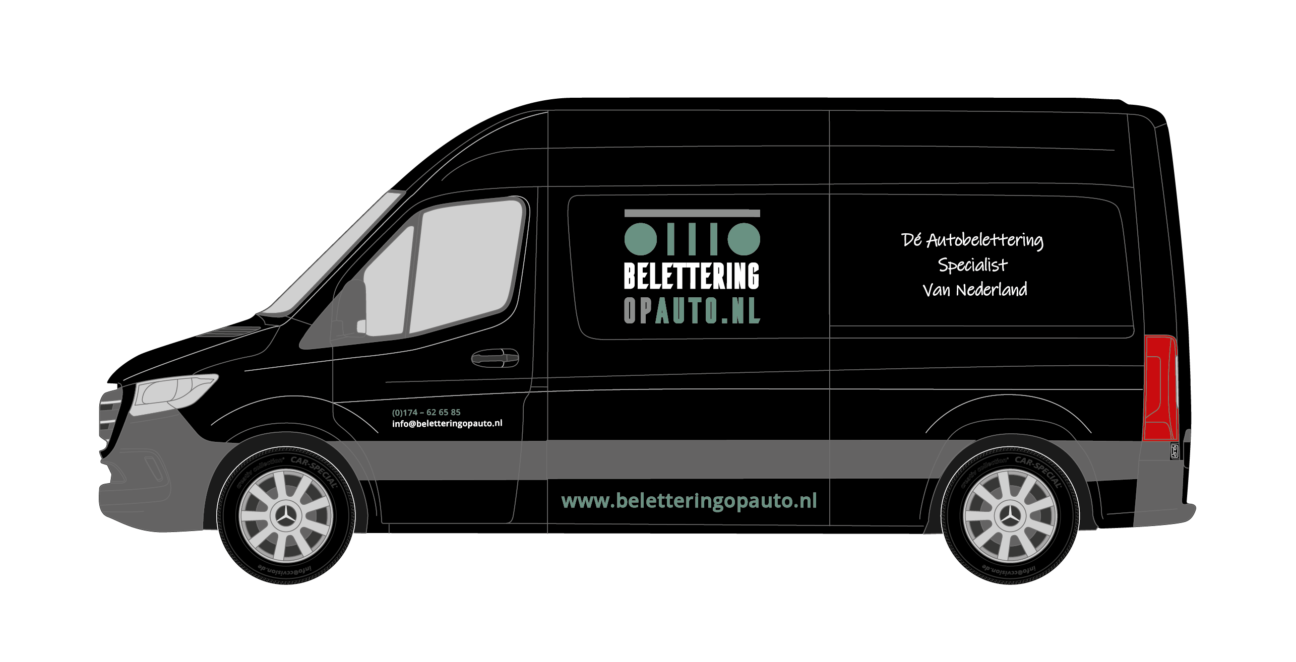 Beste Autobelettering - digitaal drukwerk & Belettering auto & bestelwagen - NVDeBruyn.be thumbnail